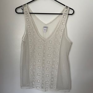 Aerie Pretty Luxuries Sheer Tank size Medium